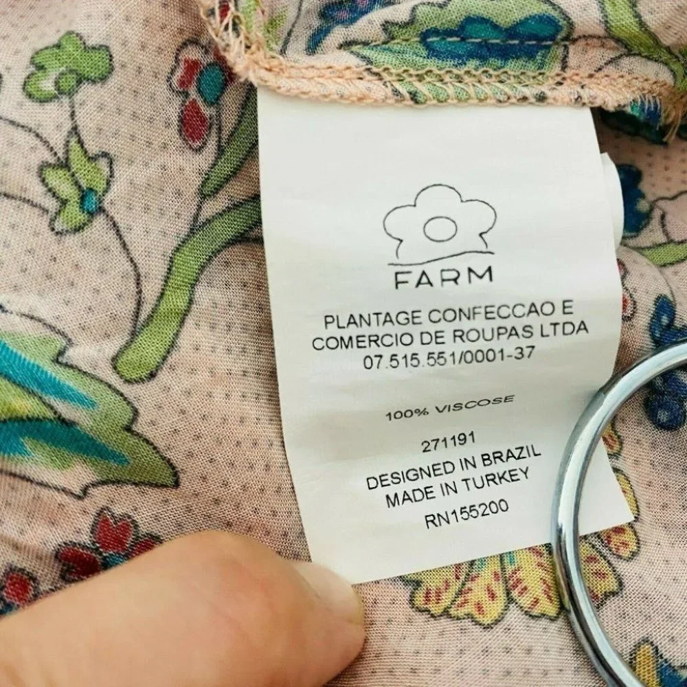 Farm Rio Women's Size Small Maxi Long Wrap Dress - Picture 9 of 9